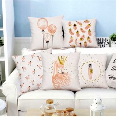 Nueva felpa rosa Flamingo cojín ganso globos geométrica Nordic Home Decor sofá almohada para la decoración de la habitación de las niñas ali-00523787